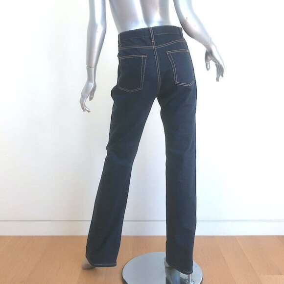 Saint Laurent Janice High Waist Straight Leg Jeans Indigo Denim Size 28 - Picture 5 of 8
